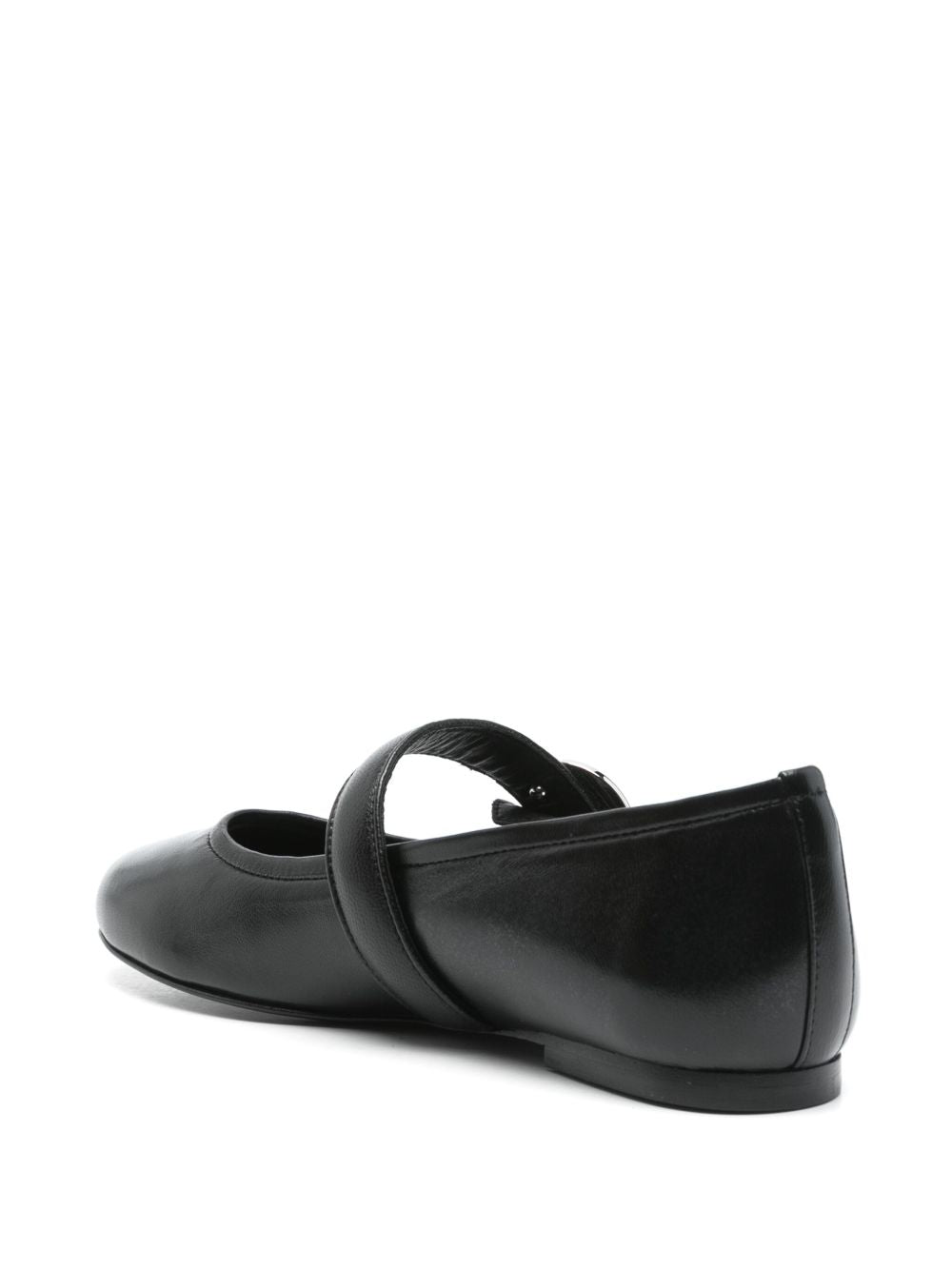 COPERNI Leather Ballet Flats with Logo-Buckle Fastening