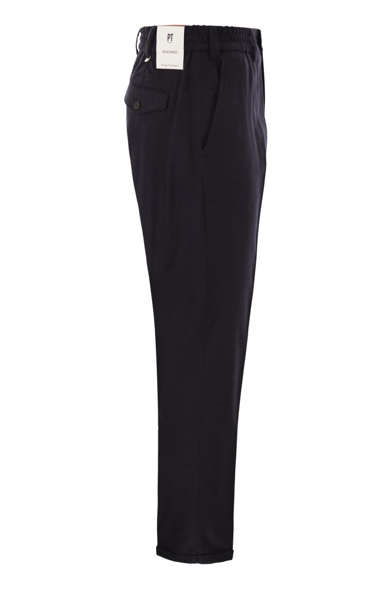 PT TORINO The Rebel - Wool and Cashmere Trousers