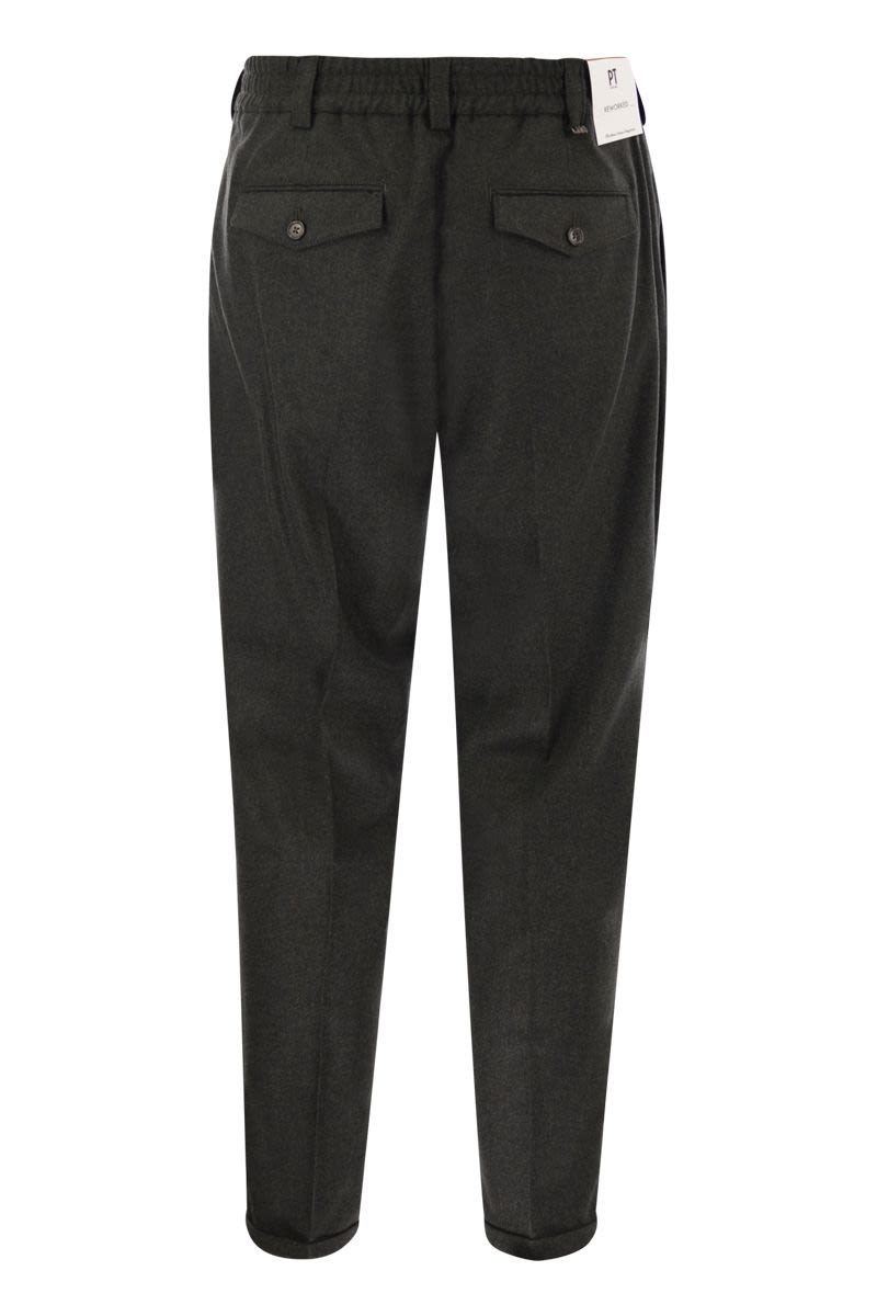 PT TORINO The Rebel - Wool and Cashmere Trousers