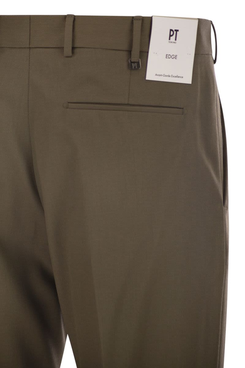PT TORINO Rebel Virgin Wool Chino Trousers - Regular Fit