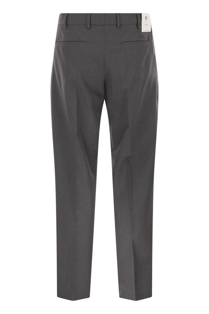 PT TORINO Rebel Virgin Wool Chino Trousers for Men