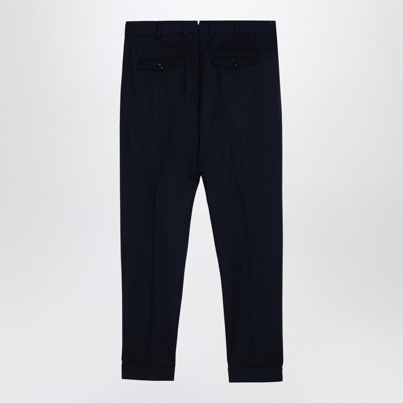 PT01 Men's Classic Virgin Wool Trousers in Tailored Fit