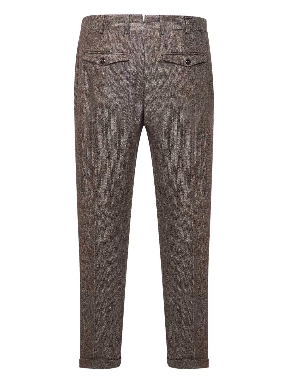 PT TORINO Tailored Pleated Wool Trousers