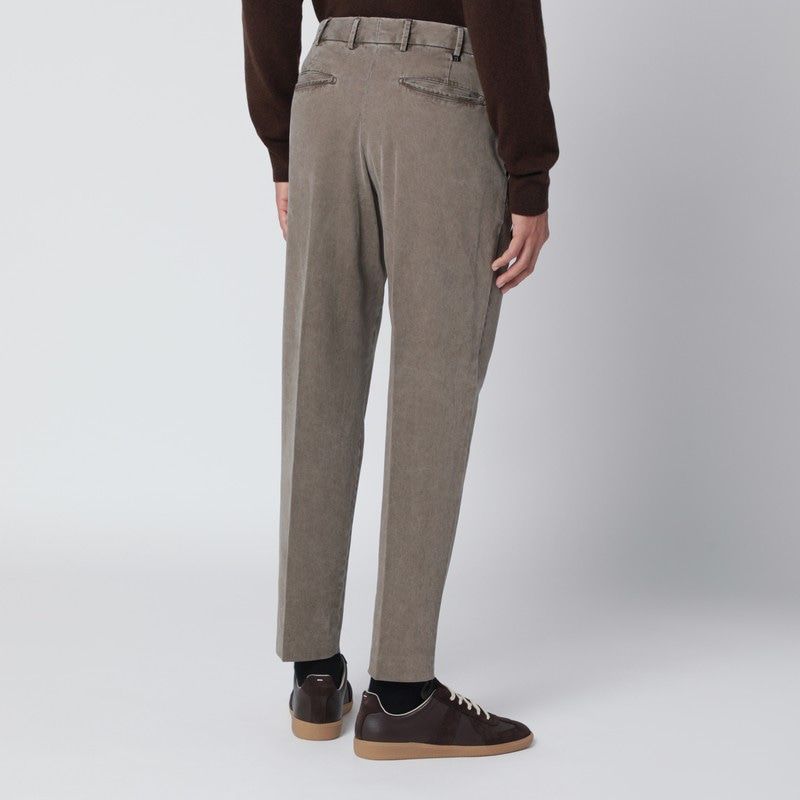 PT01 Men's Cotton Trousers with Pocket Details