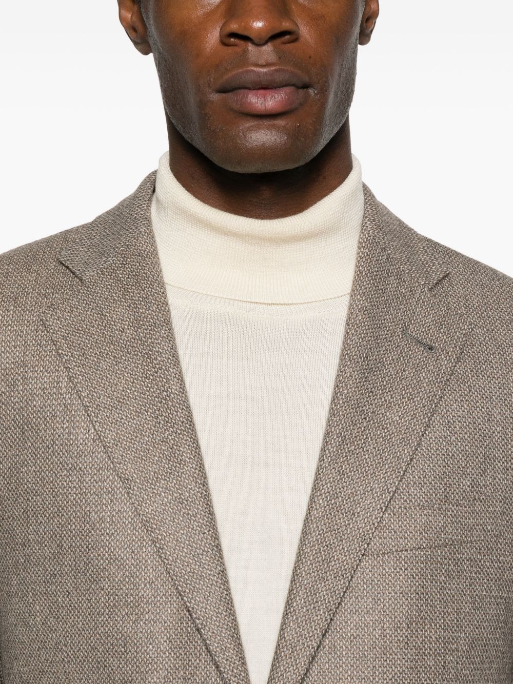 CORNELIANI Tailored Wool-Cashmere Blend Jacket for Men