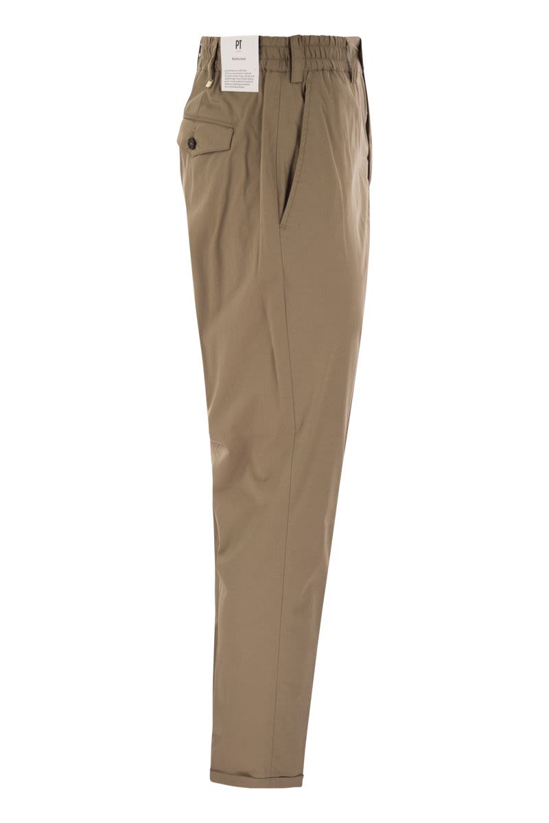 PT TORINO The Rebel Stretch Cotton Blend Trousers