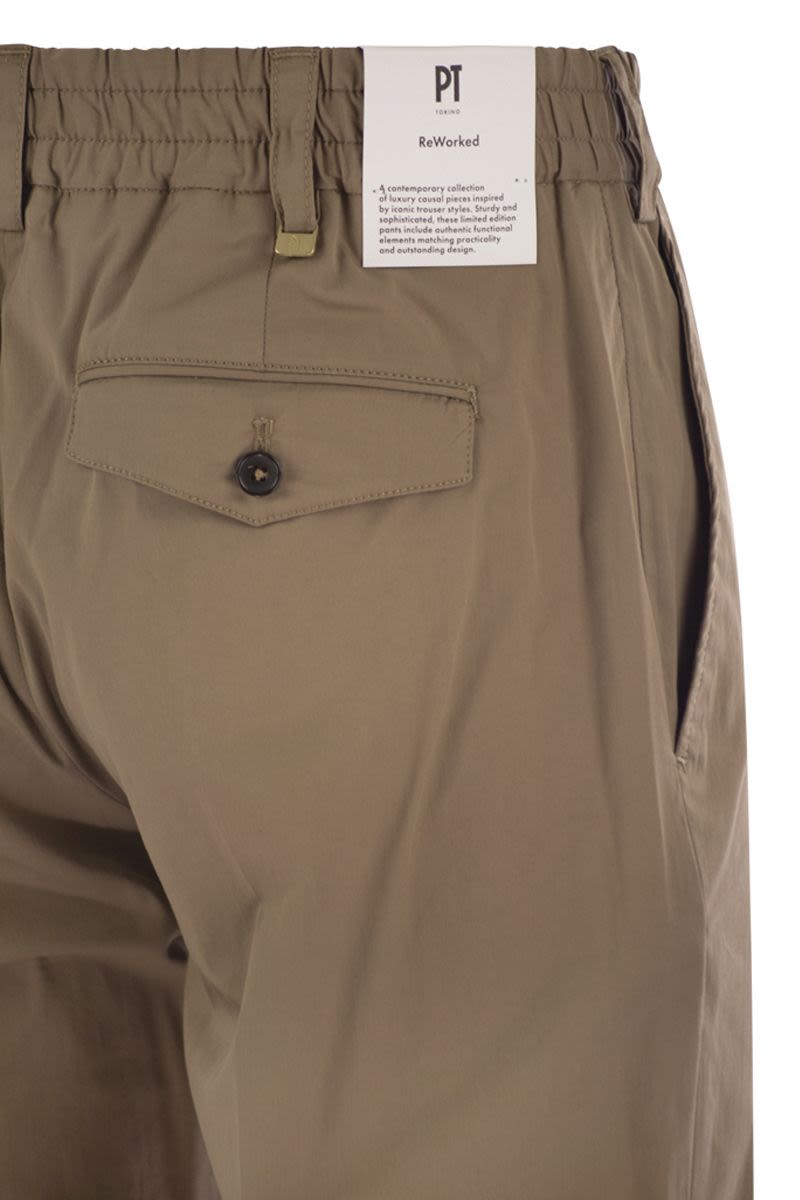 PT TORINO The Rebel Stretch Cotton Blend Trousers