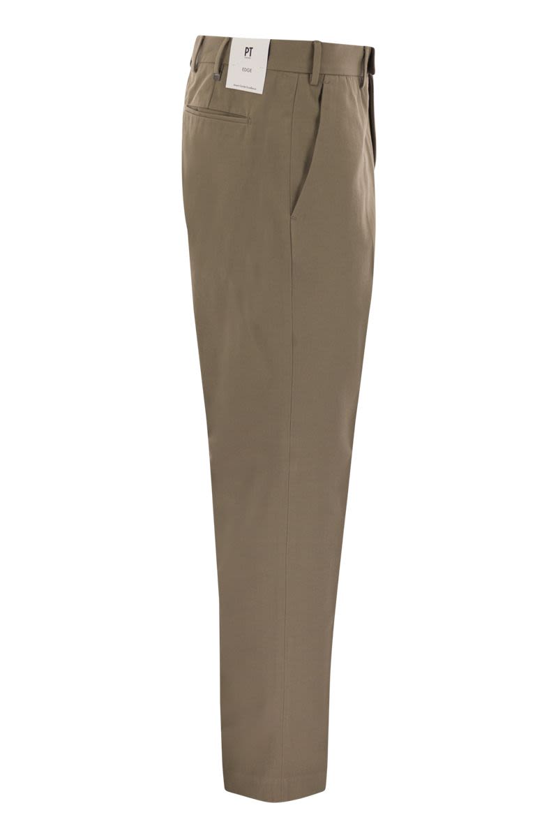 PT TORINO Rebel Fit Cotton Trousers - Regular Fit for Men