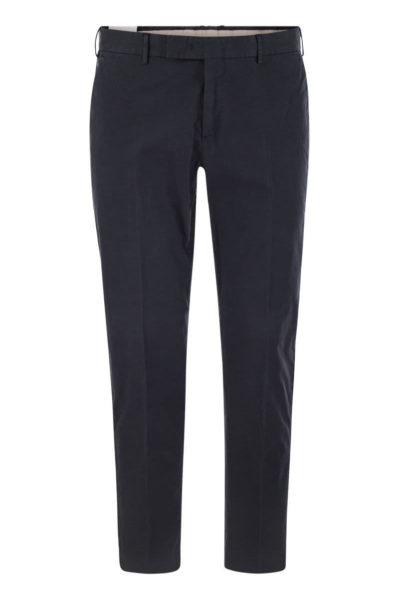 PT TORINO Slim Fit Stretch Cotton Trousers for Men