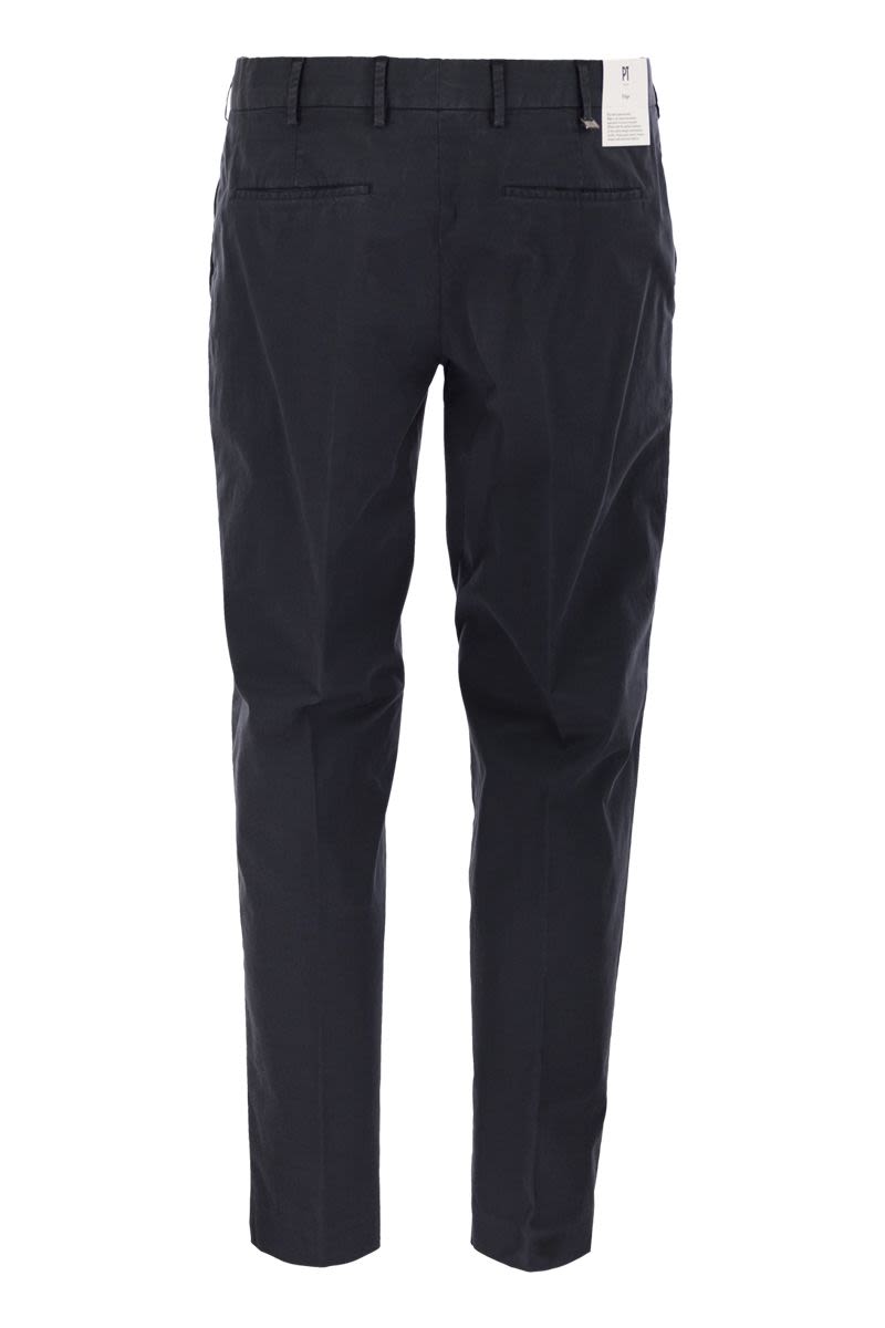 PT TORINO Slim Fit Stretch Cotton Trousers for Men