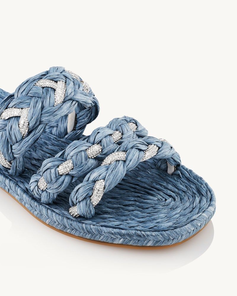 AQUAZZURA Coastal Espadrille Flat Sandals