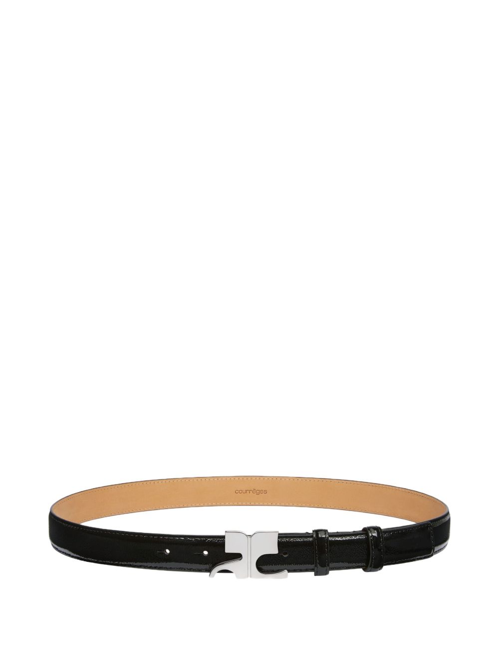COURREGES Chic Glossy Leather Belt
