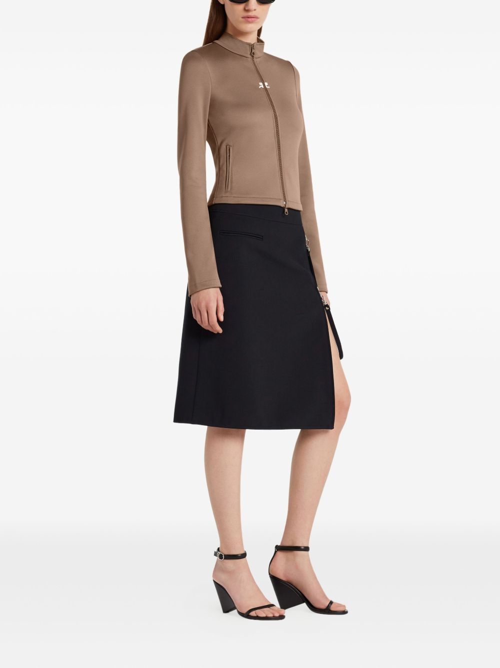 COURREGES Flared Midi Skirt for Women