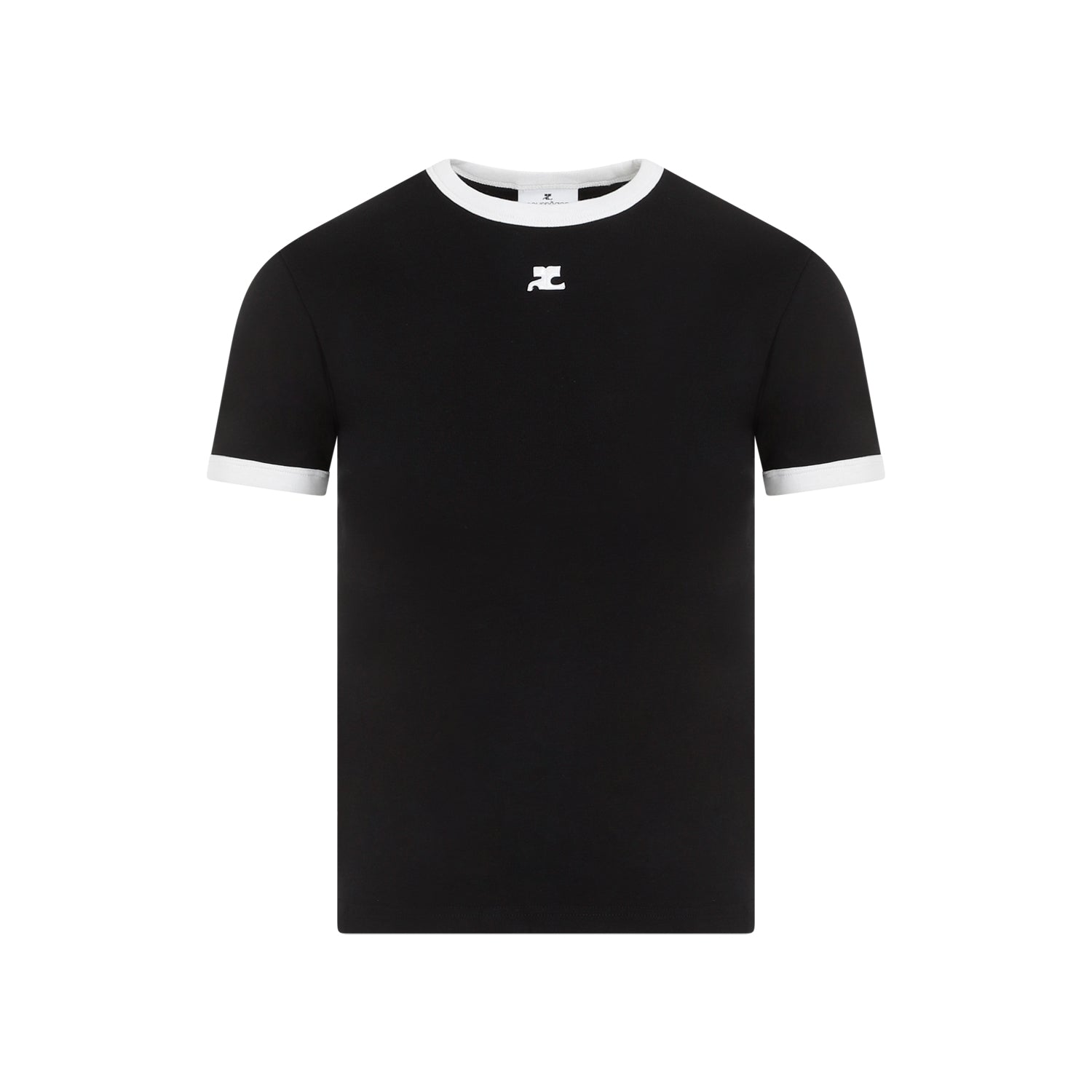 COURRÈGES Elevated Contrast T-Shirt for Women