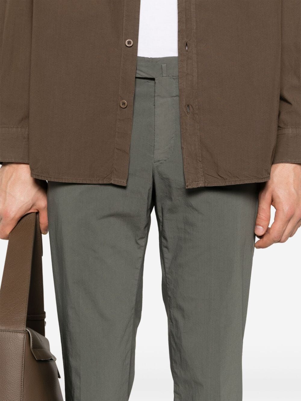 PT01 Slim Flat Front Stretch Light Poplin Pants