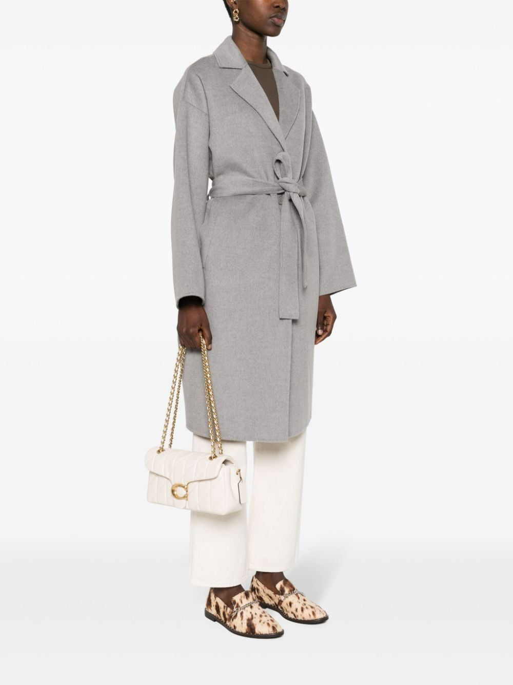 COACH Quilted Tabby Shoulder Mini Handbag with Chain