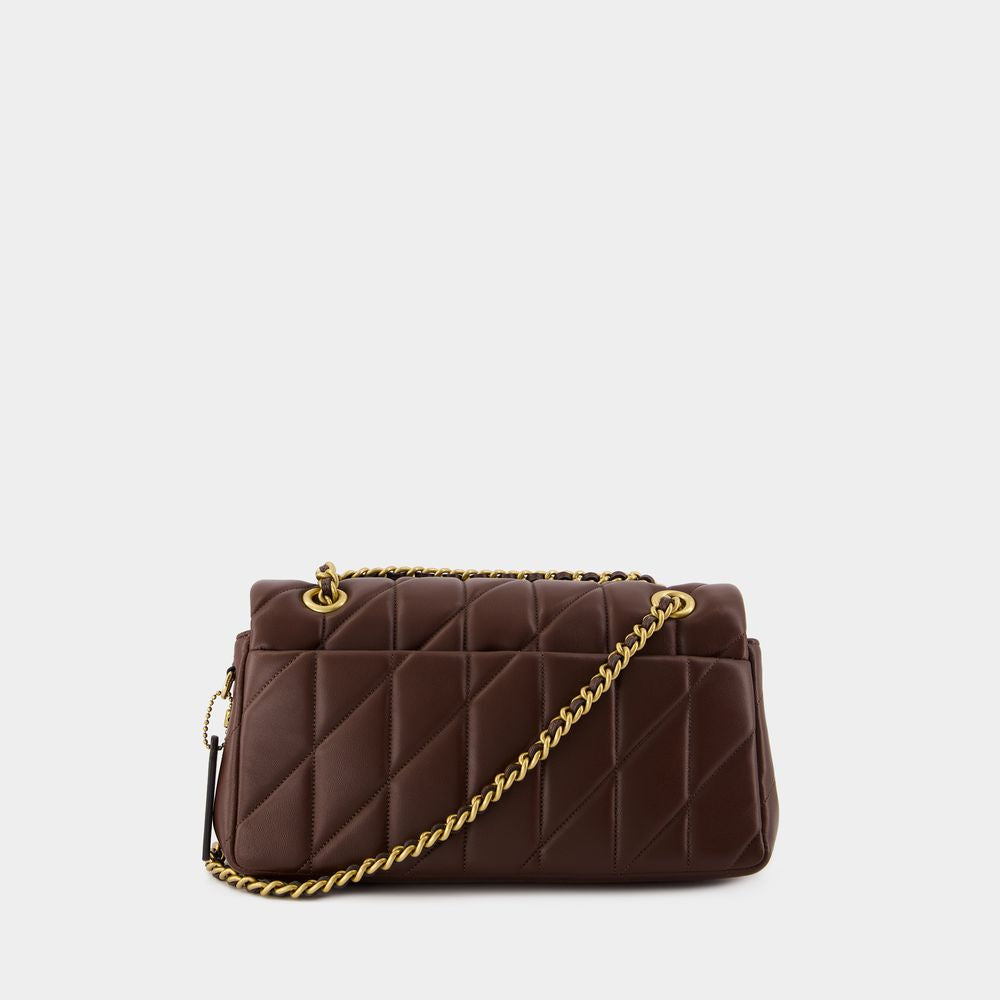 COACH Quilted Tabby Shoulder Handbag 26 with Chain