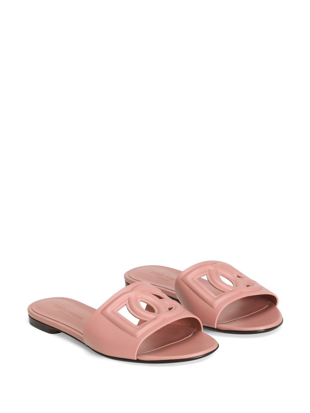 DOLCE & GABBANA Chic Leather Slide Sandals for Women