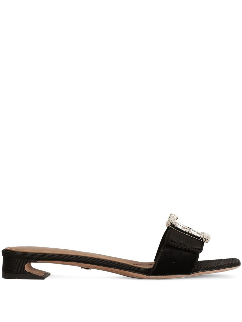DOLCE & GABBANA Elegant Slip-On Sandals with Gemstone Detailing for Women