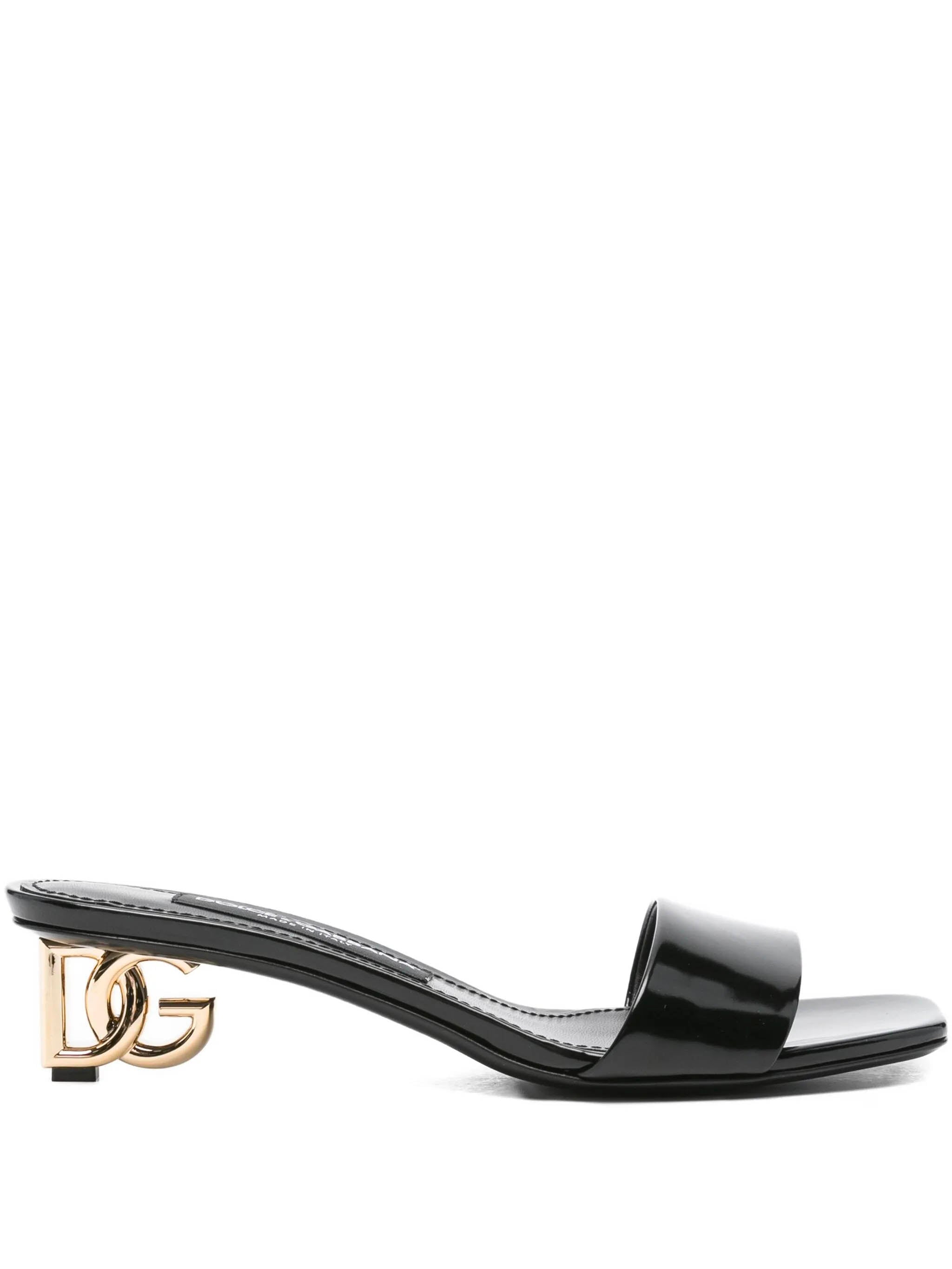 DOLCE & GABBANA Keira Pop Cross Sandal with 4 cm Heel