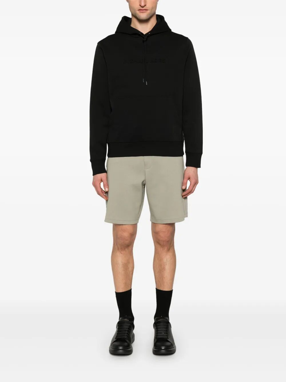 MICHAEL KORS Embossed Logo Hoodie for Men - FW25