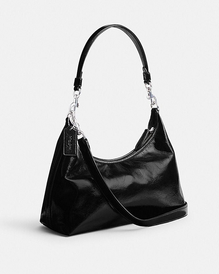 COACH Glazed Leather Juliet Shoulder Mini Handbag