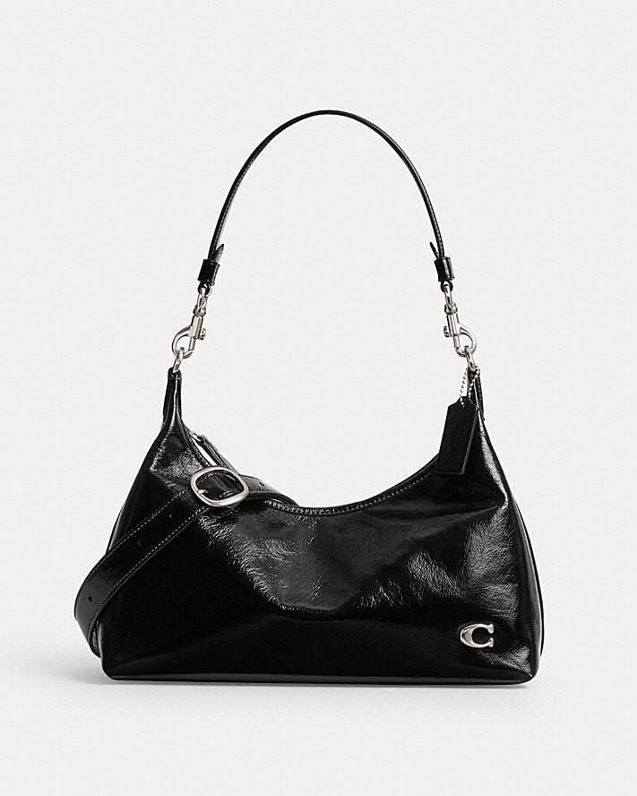 COACH Glazed Leather Juliet Shoulder Mini Handbag