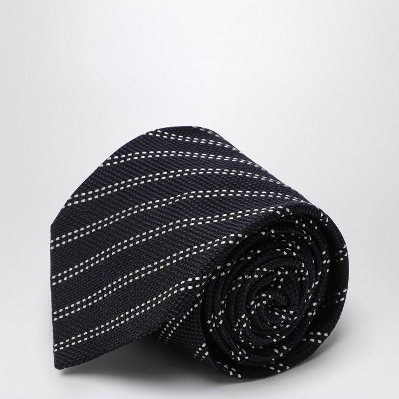DESTIN Stripe Pattern Silk Tie for Men