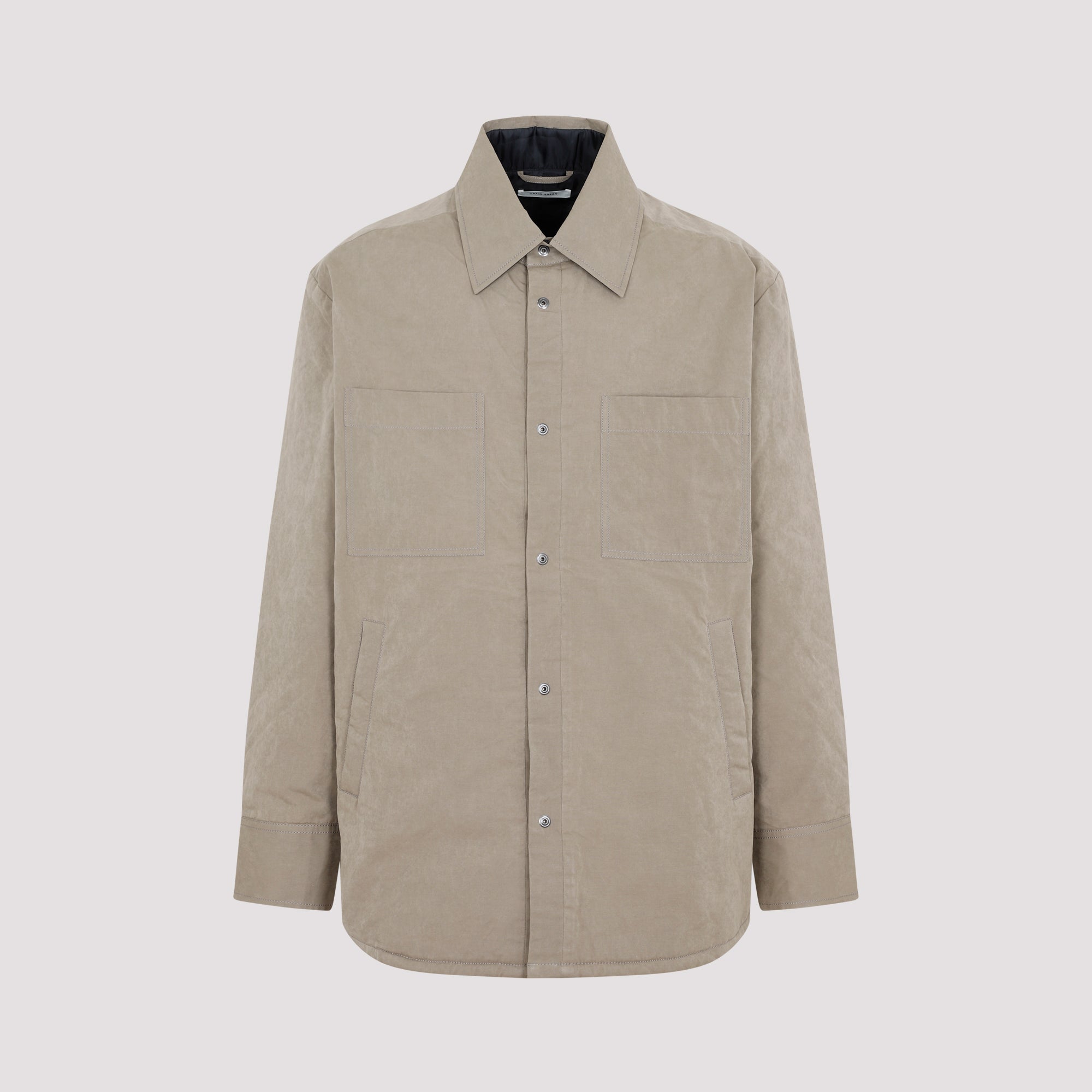 CRAIG GREEN Stylish Padded Shirt for Men - Long Sleeve, Snap Button Fastening
