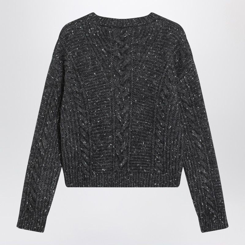 MAX MARA STUDIO Cropped Boxy Sweater in Alpaca Blend