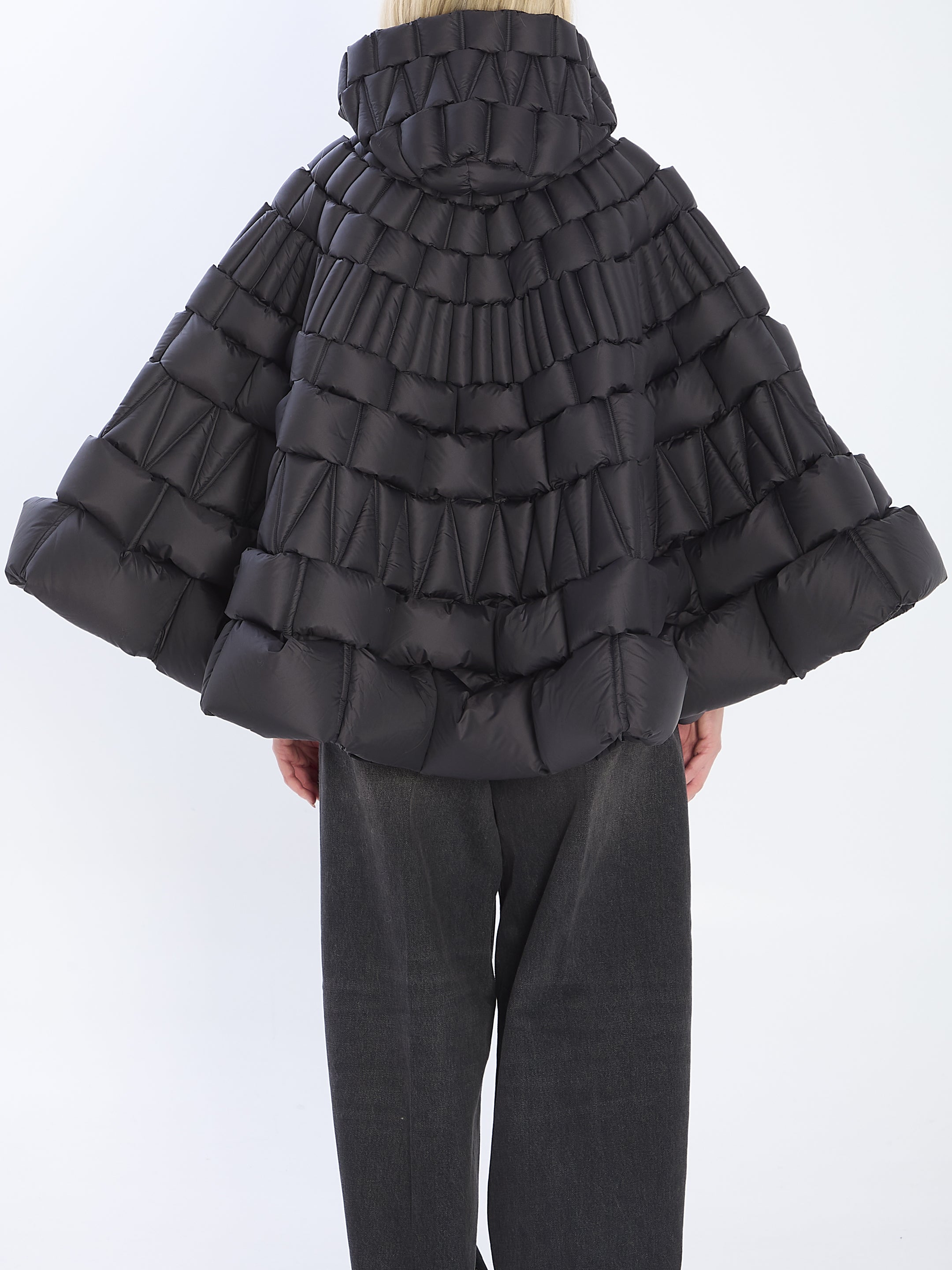 RAXXY Oversized Padded Nylon Cape - Size S