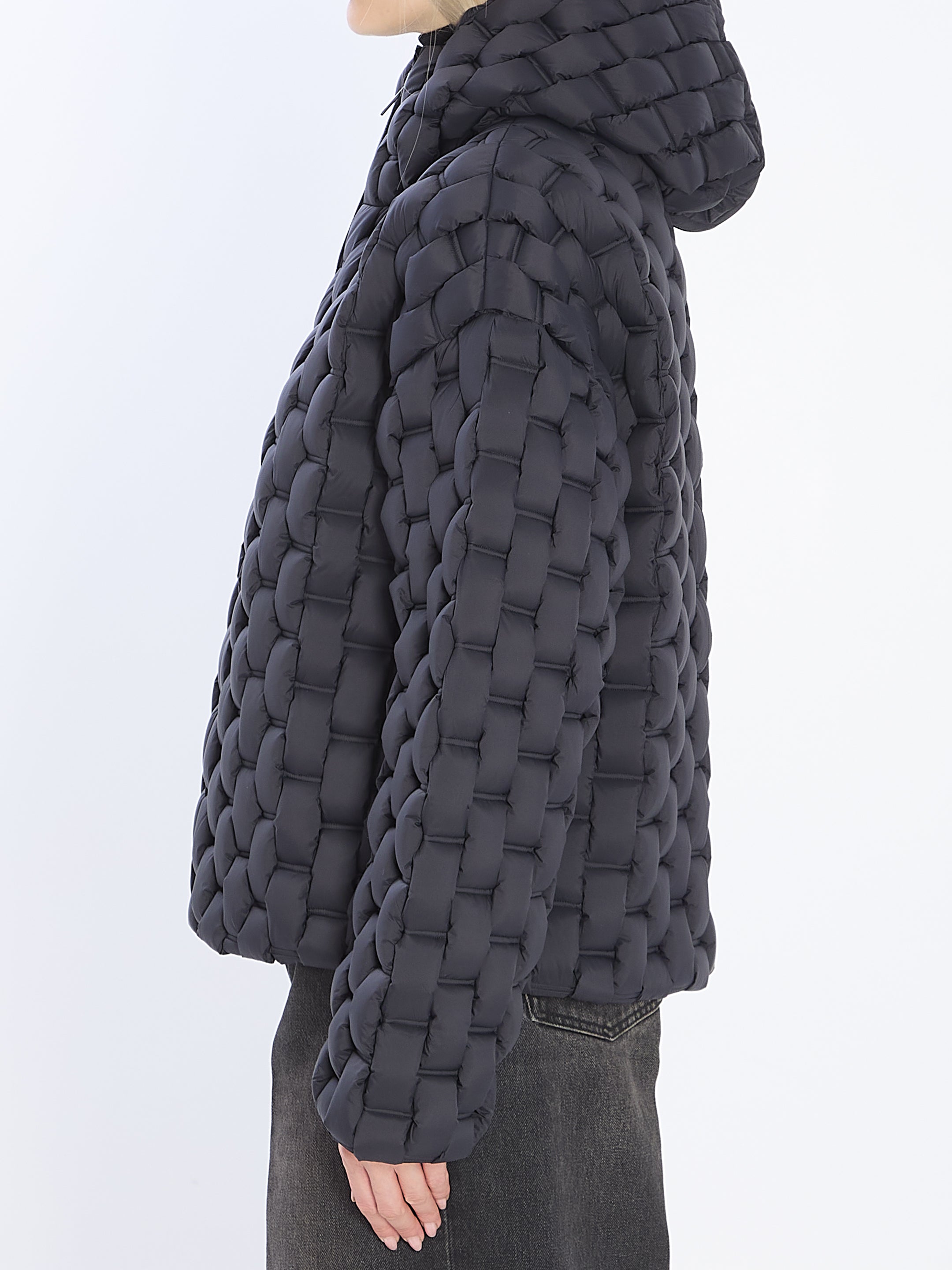 RAXXY Women's Regular Fit Nylon Puffer Jacket with Hood - Size S