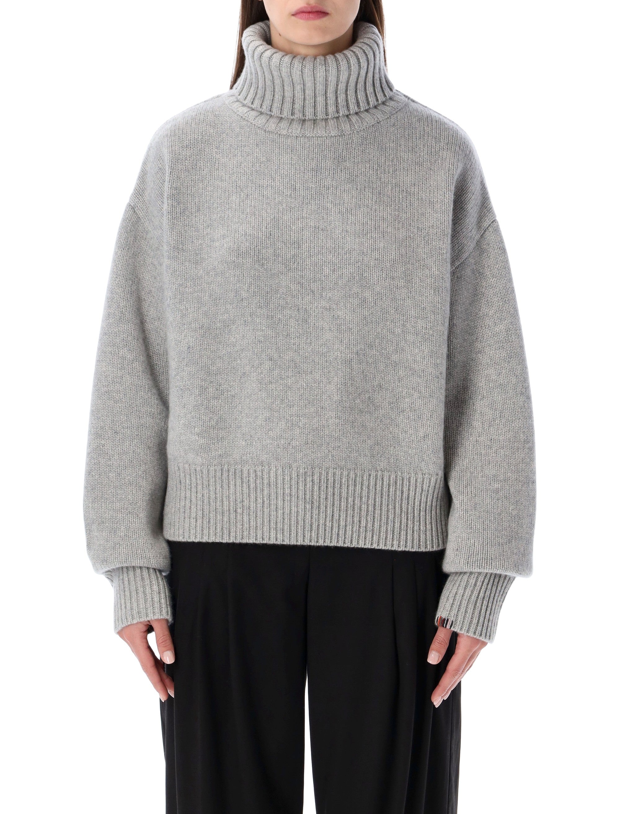 EXTREME CASHMERE Men's Crop Xtra Cashmere Turtleneck Sweater