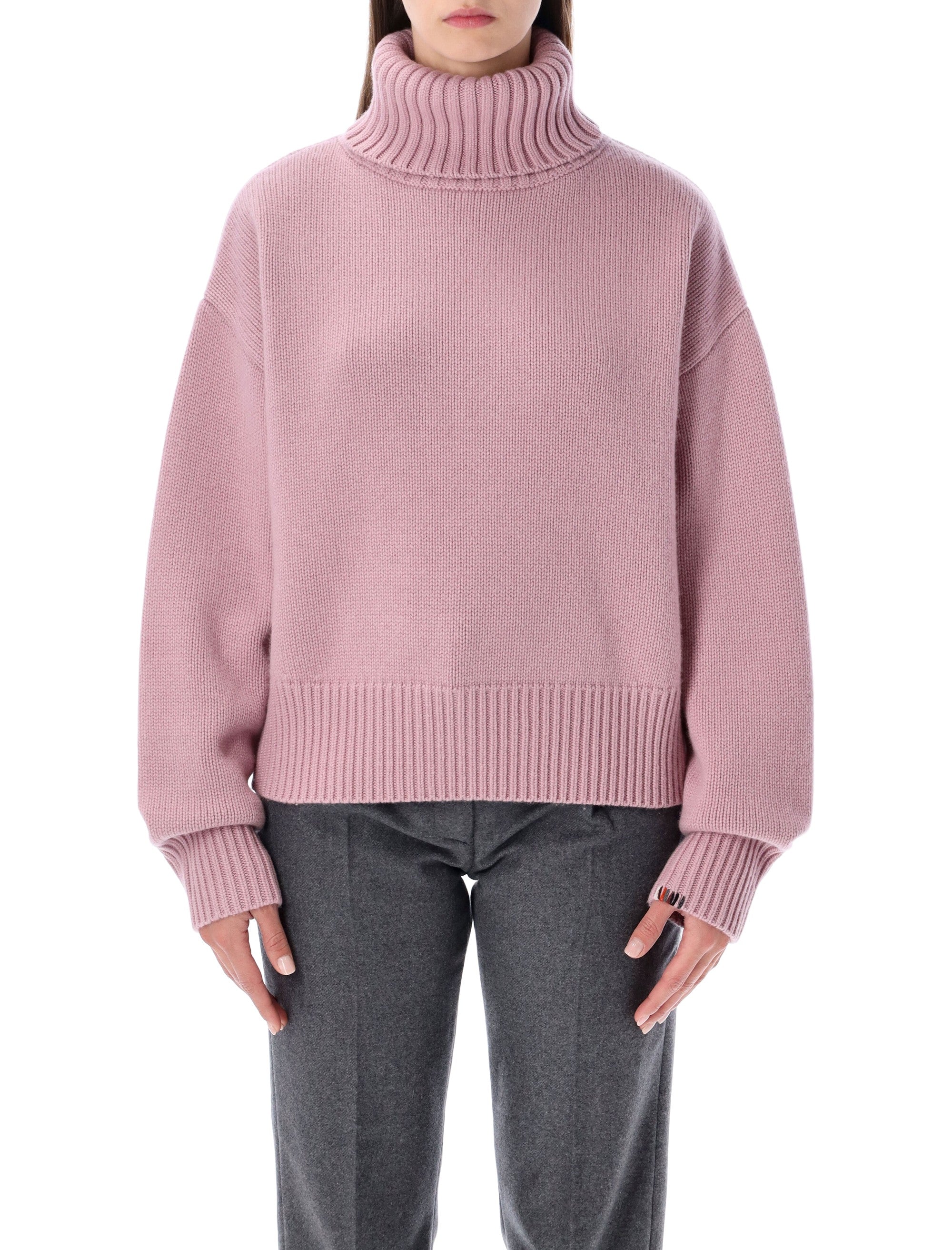 EXTREME CASHMERE Cropped Xtra Cashmere Turtleneck Sweater