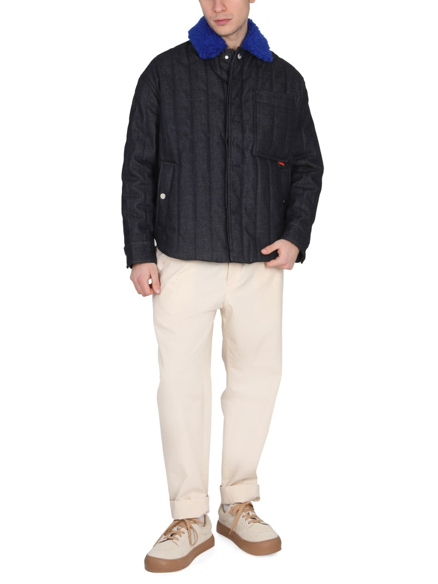 SUNNEI Unisex Faux Fur Collar Jacket