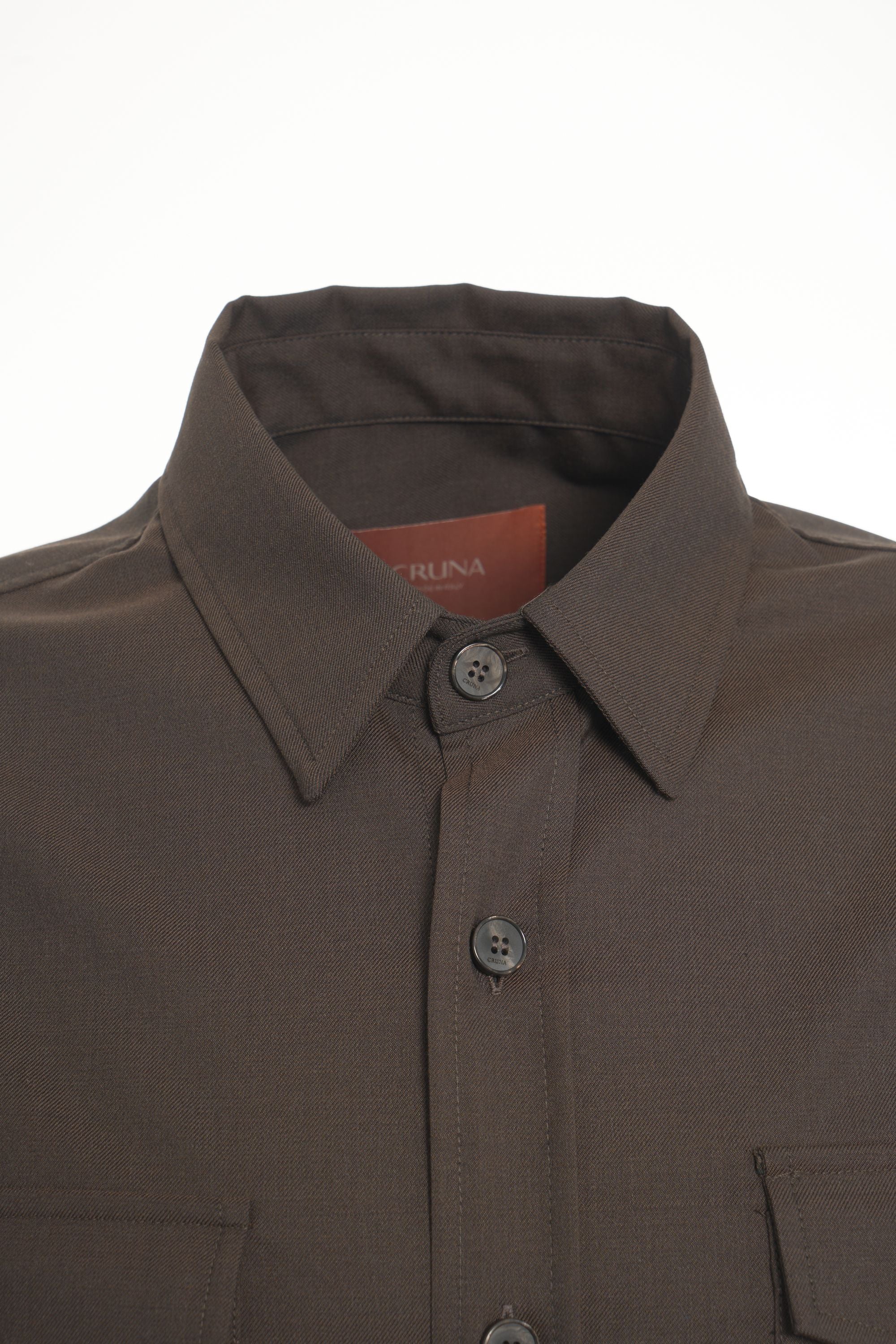 CRUNA Classic Kent Collar Shirt with Chest Pockets - FW25 Collection