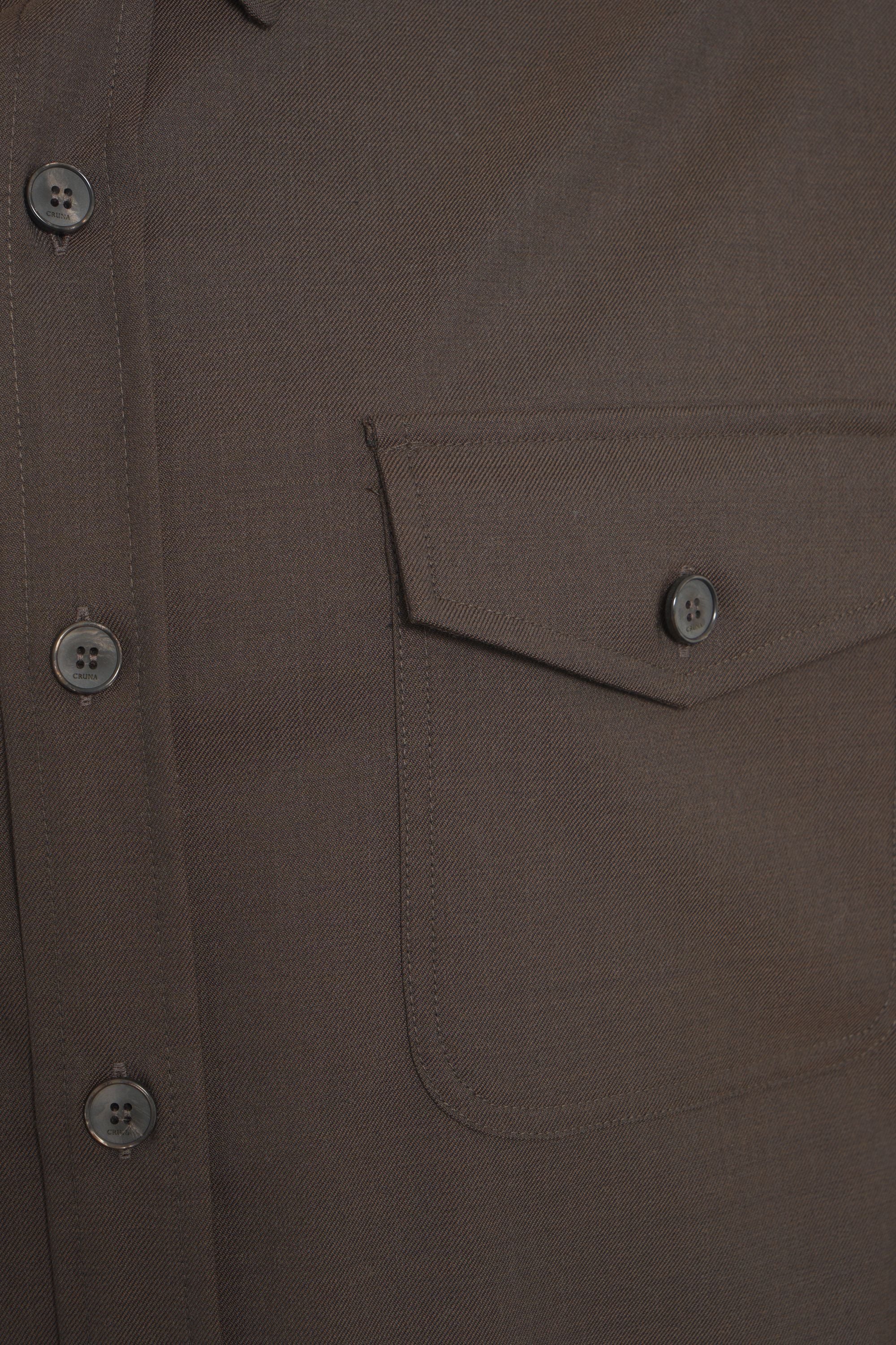 CRUNA Classic Kent Collar Shirt with Chest Pockets - FW25 Collection