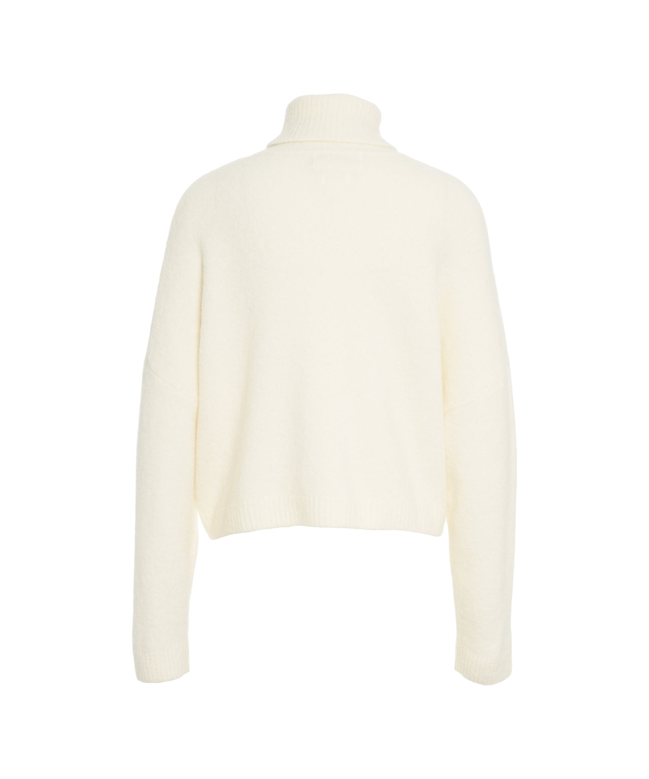 CRUSH Oversized Cropped Cashmere Turtleneck Sweater