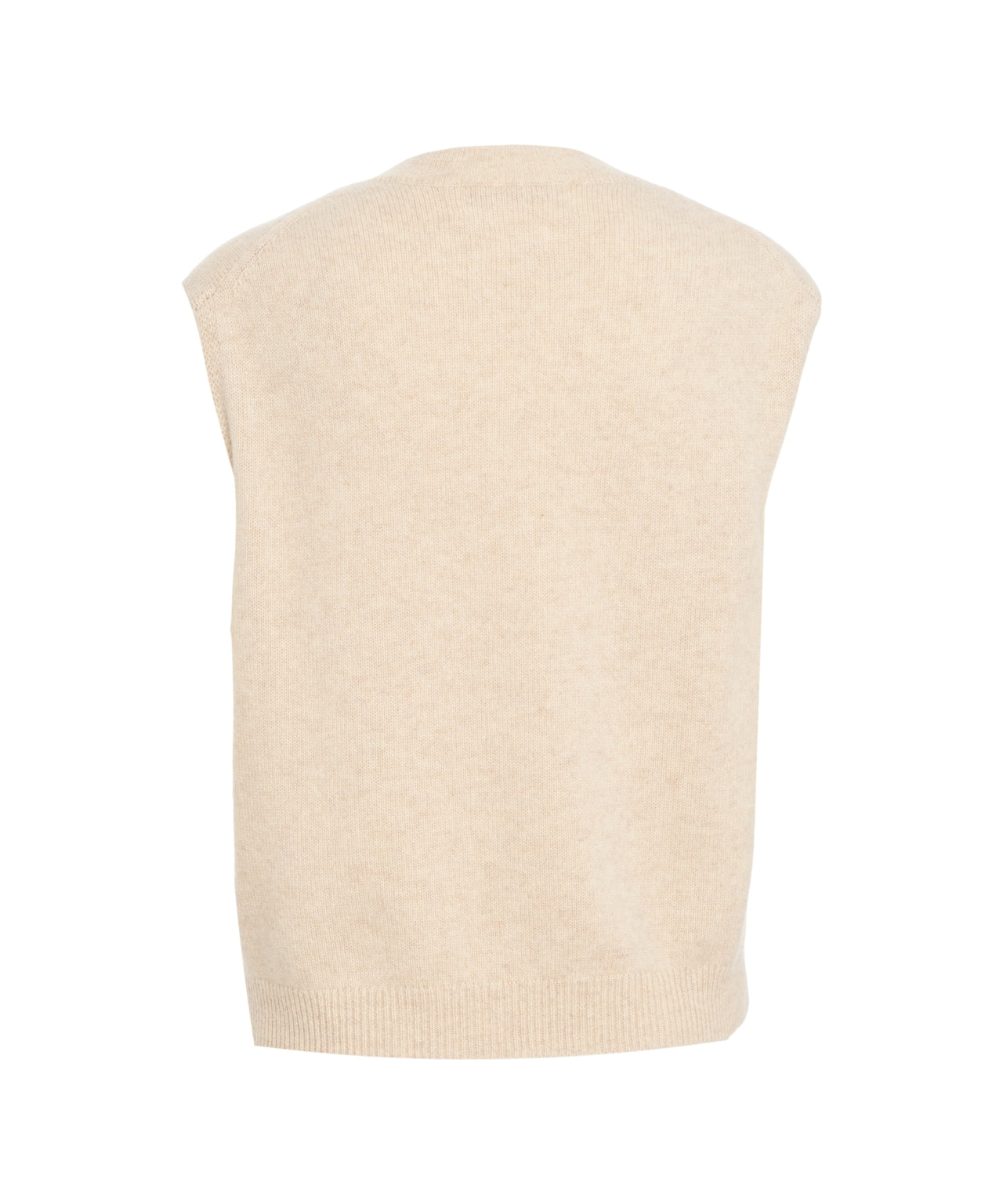 CRUSH Elegant Cashmere Gilet with V-Neck Design