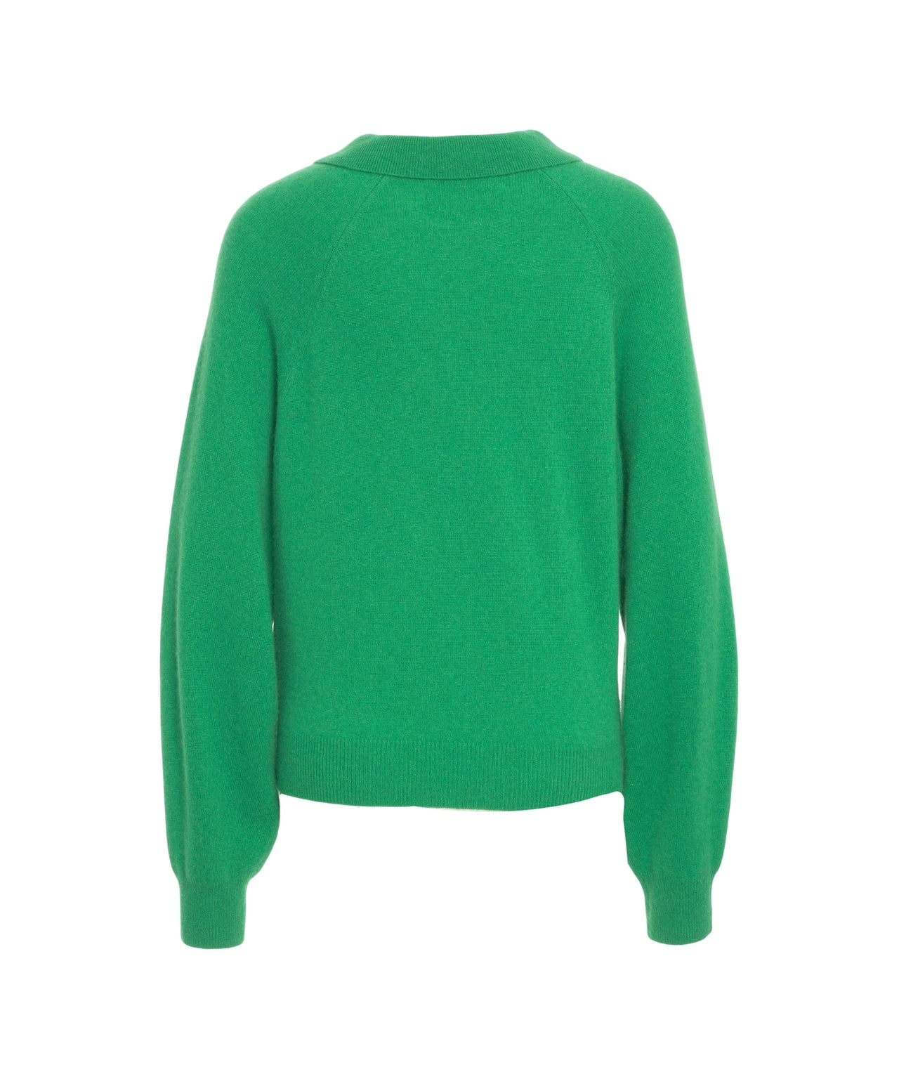 CRUSH Cashmere Pullover with Polo Collar and Half-Zip Front