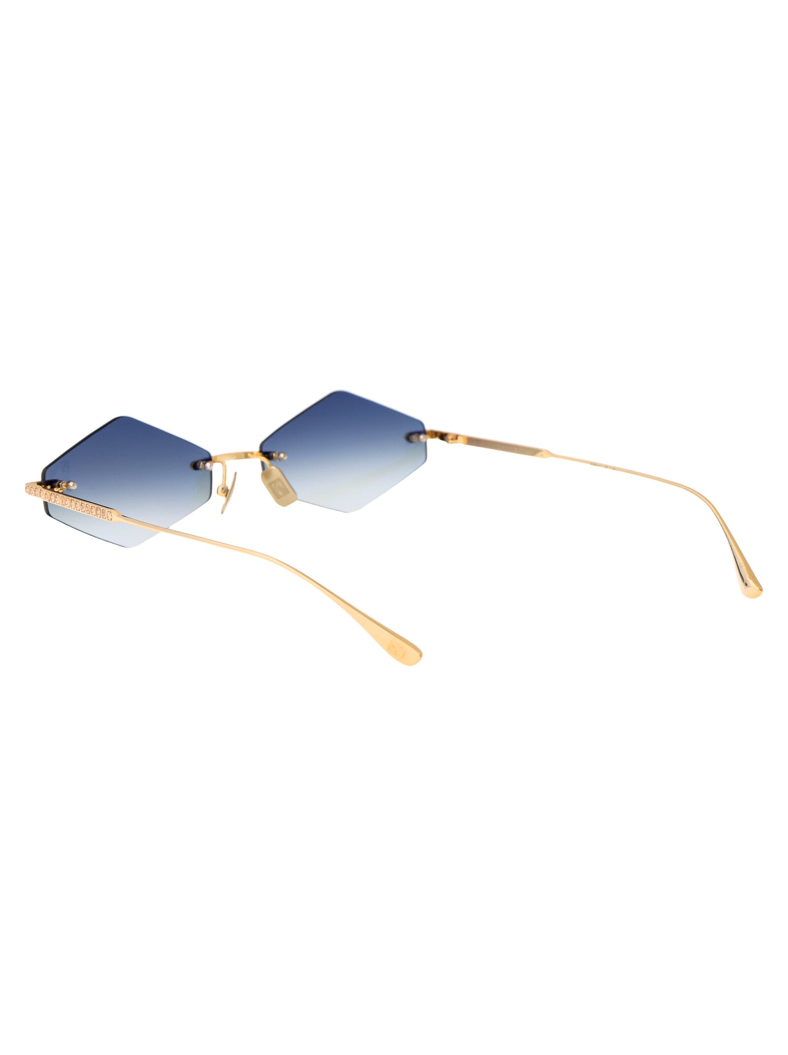 ANNA KARIN KARLSSON Titanium Sunglasses - Crystal Nest Triangle