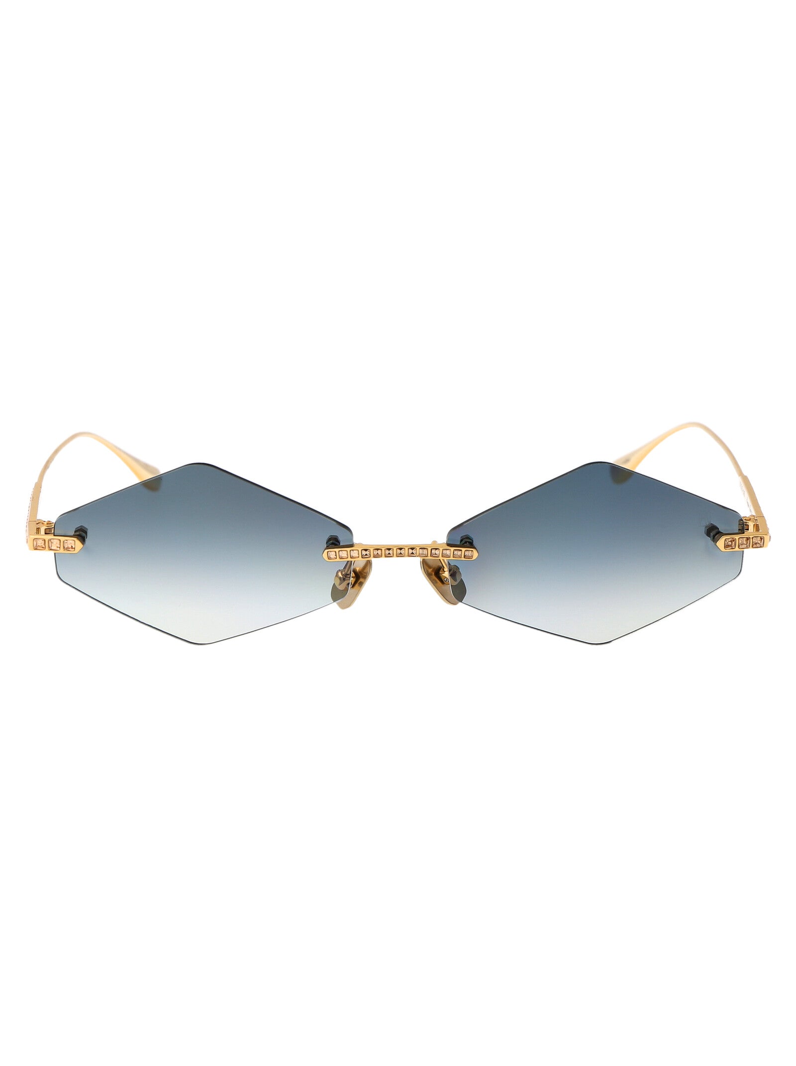 ANNA KARIN KARLSSON Titanium Sunglasses - Crystal Nest Triangle