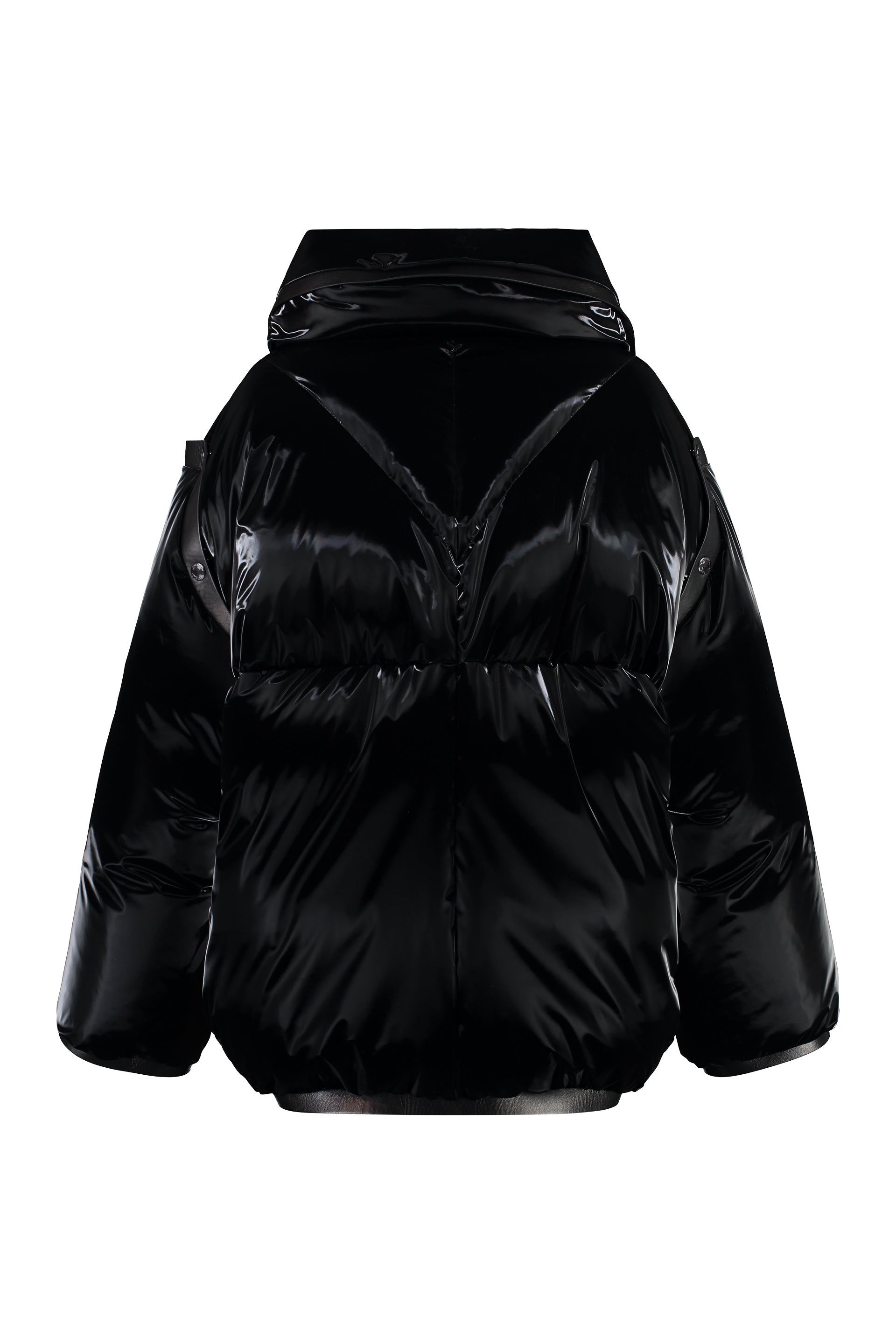 TOM FORD Glossy Nylon Down Jacket with Removable Sleeves for Women