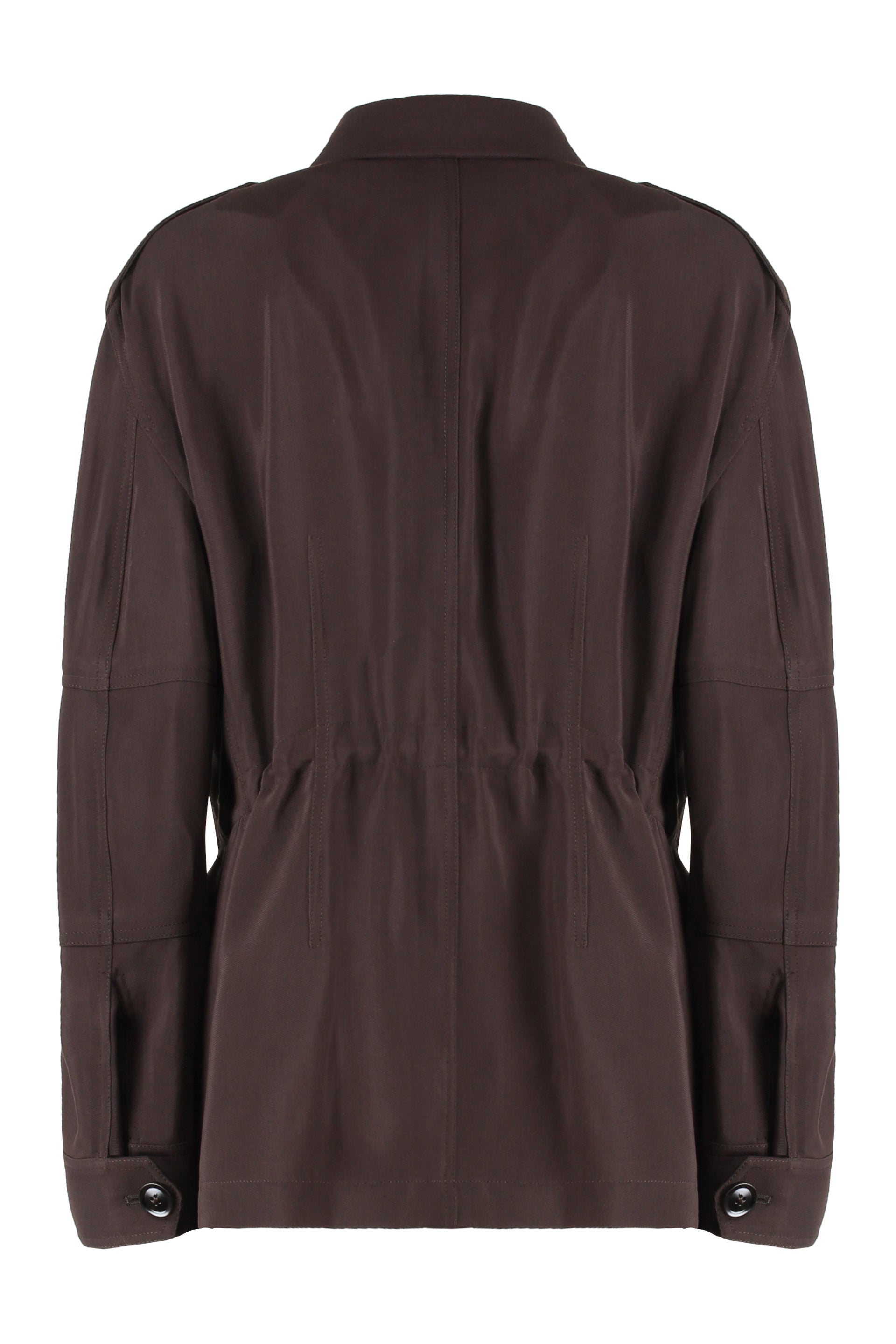 TOM FORD Wool Blend Jacket with Adjustable Waistband for Women