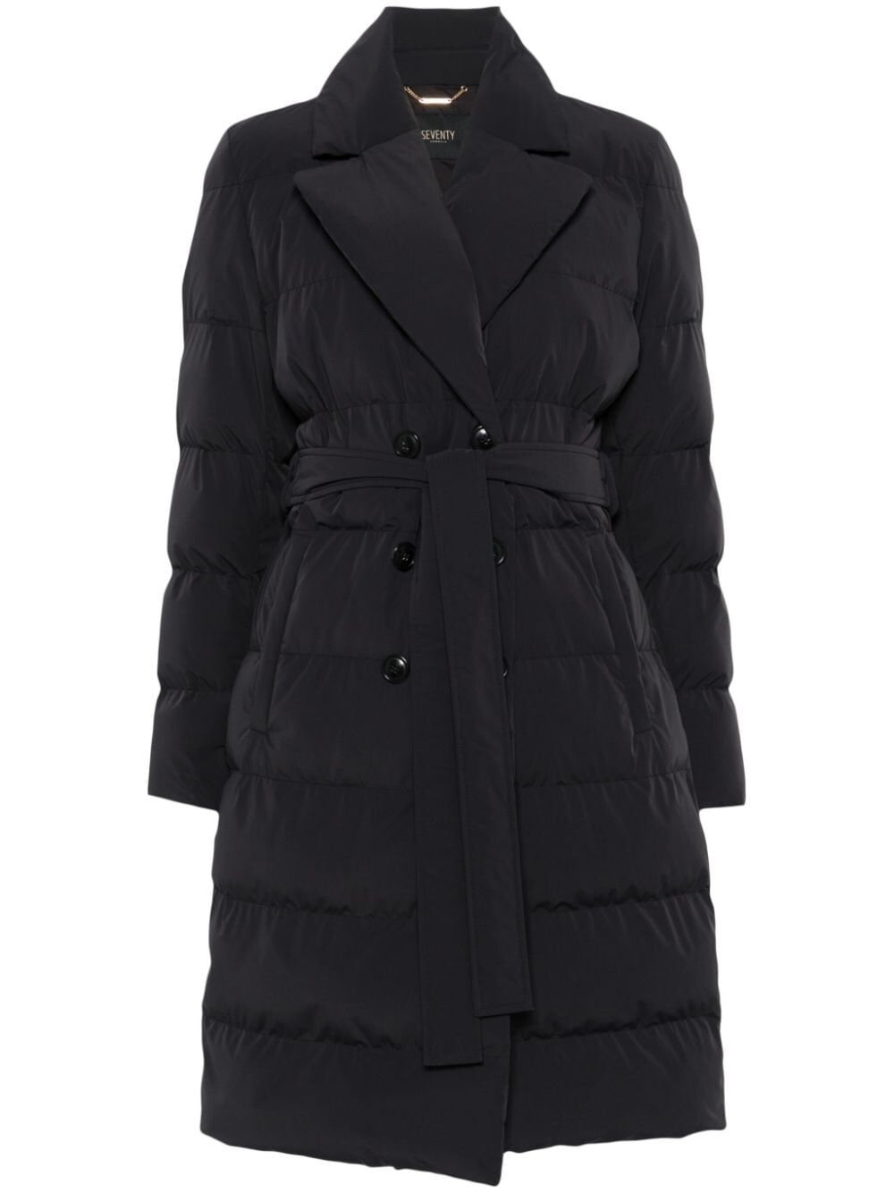 SEVENTY Reversible Long Down Jacket with Belt