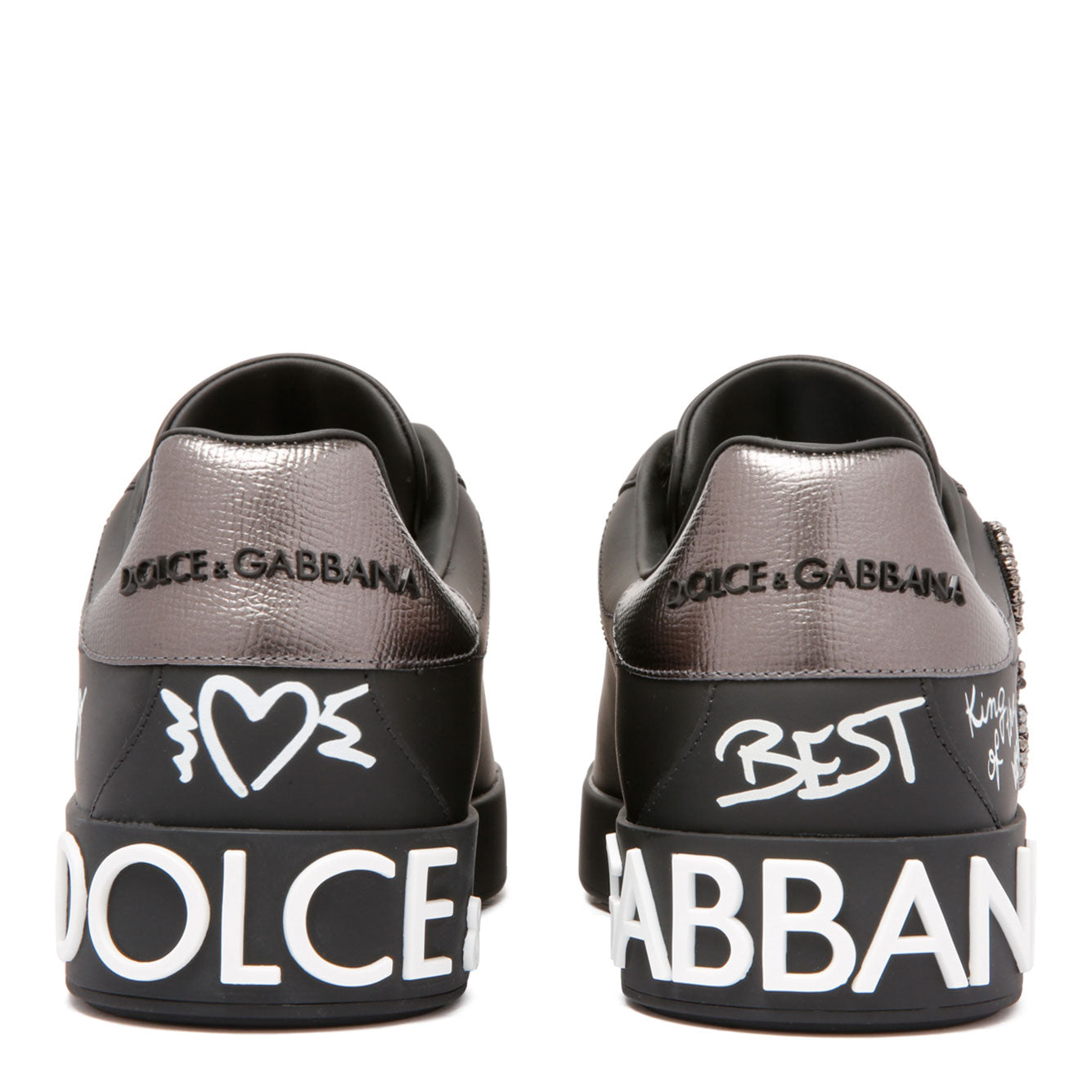 DOLCE & GABBANA Men's Premium 100% Leather Sneaker
