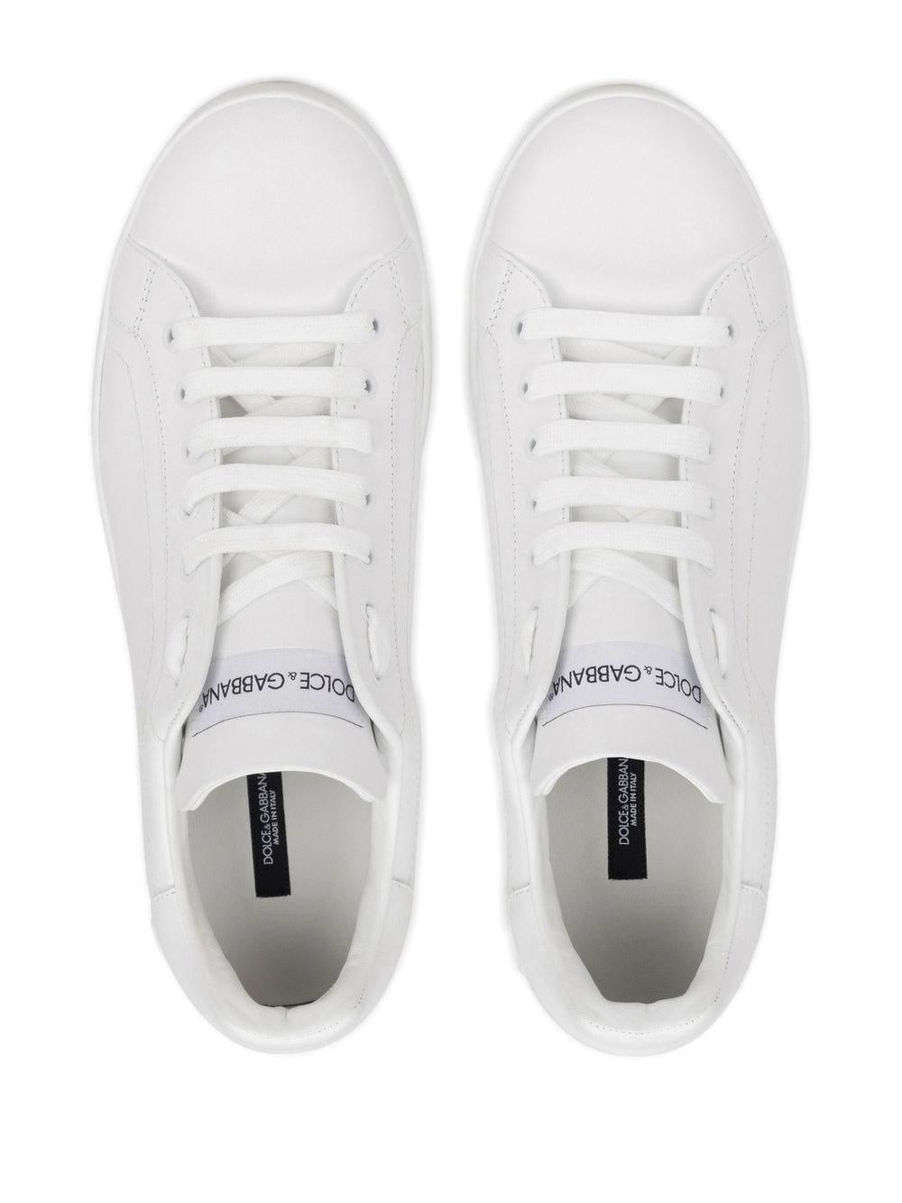 DOLCE & GABBANA Leather Low-Top Sneakers for Men