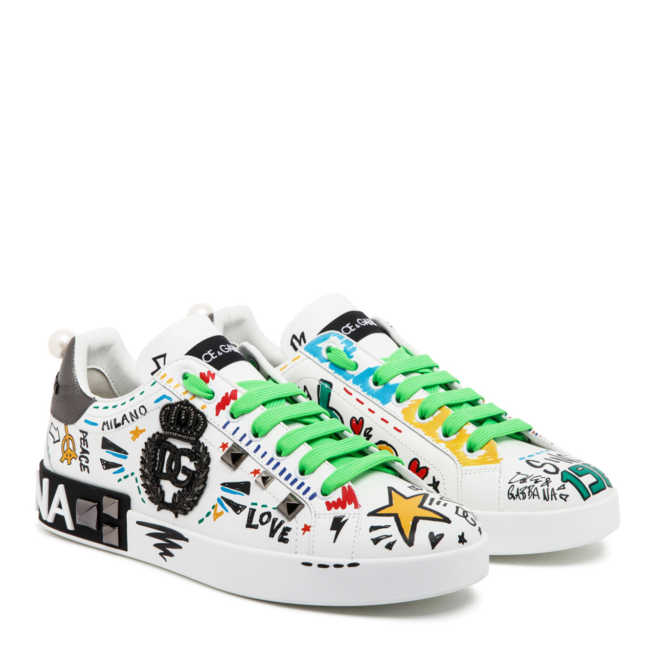 DOLCE & GABBANA Premium 100% Leather Sneaker for Men