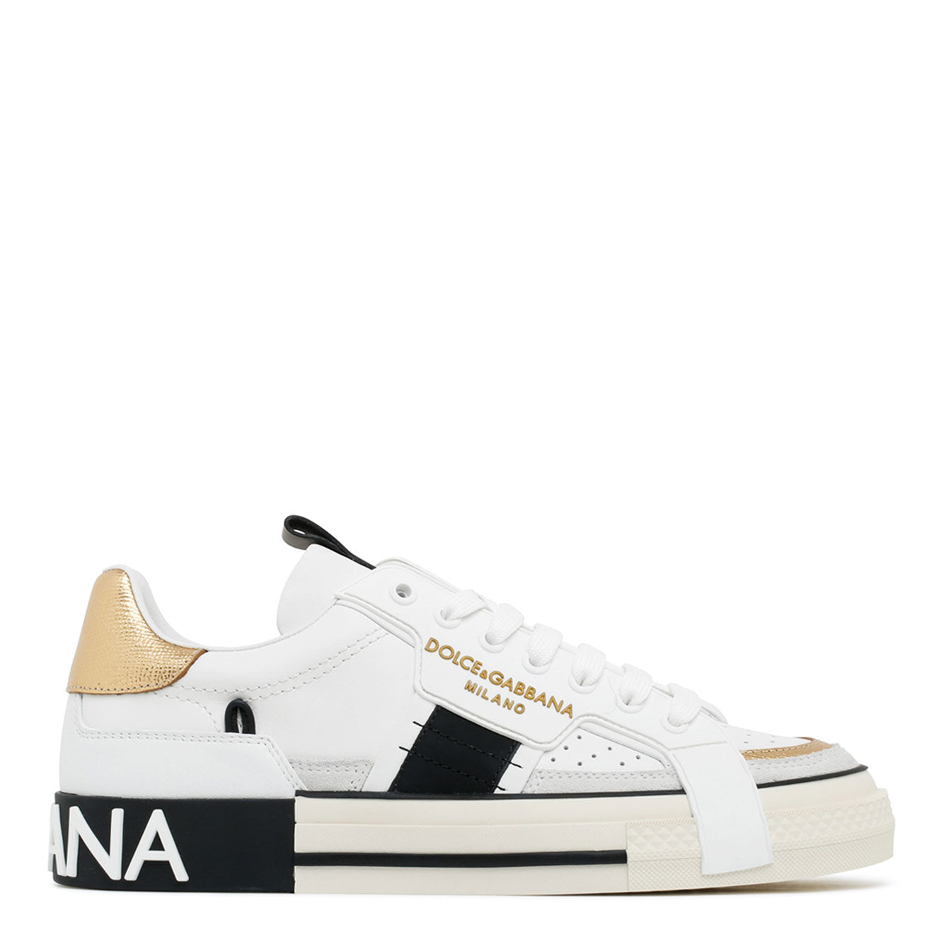 DOLCE & GABBANA Elegant Vitello Sneakers for Men