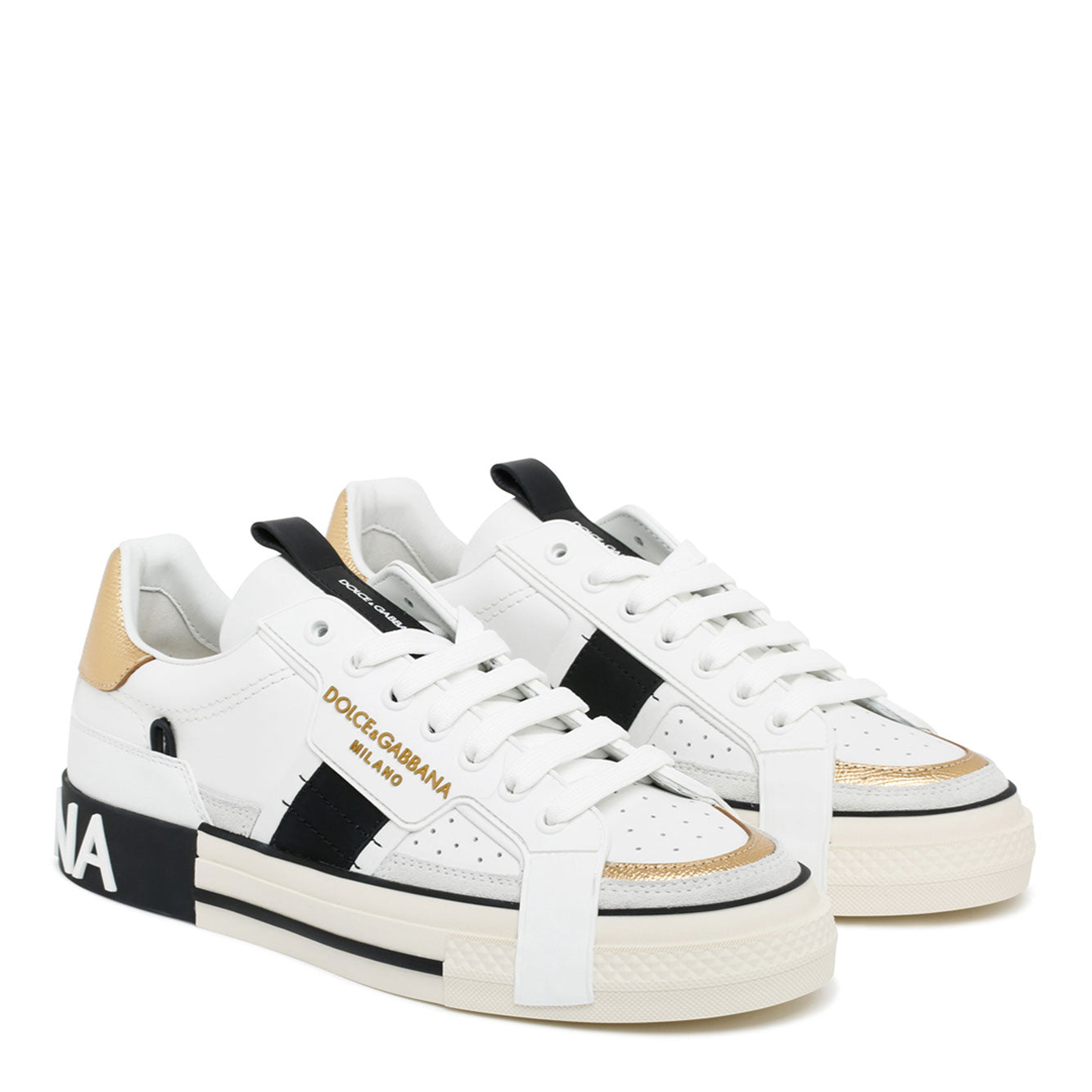 DOLCE & GABBANA Elegant Vitello Sneakers for Men